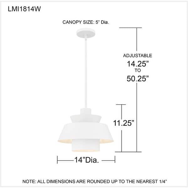 Lumi 1-Light Matte White Pendant
