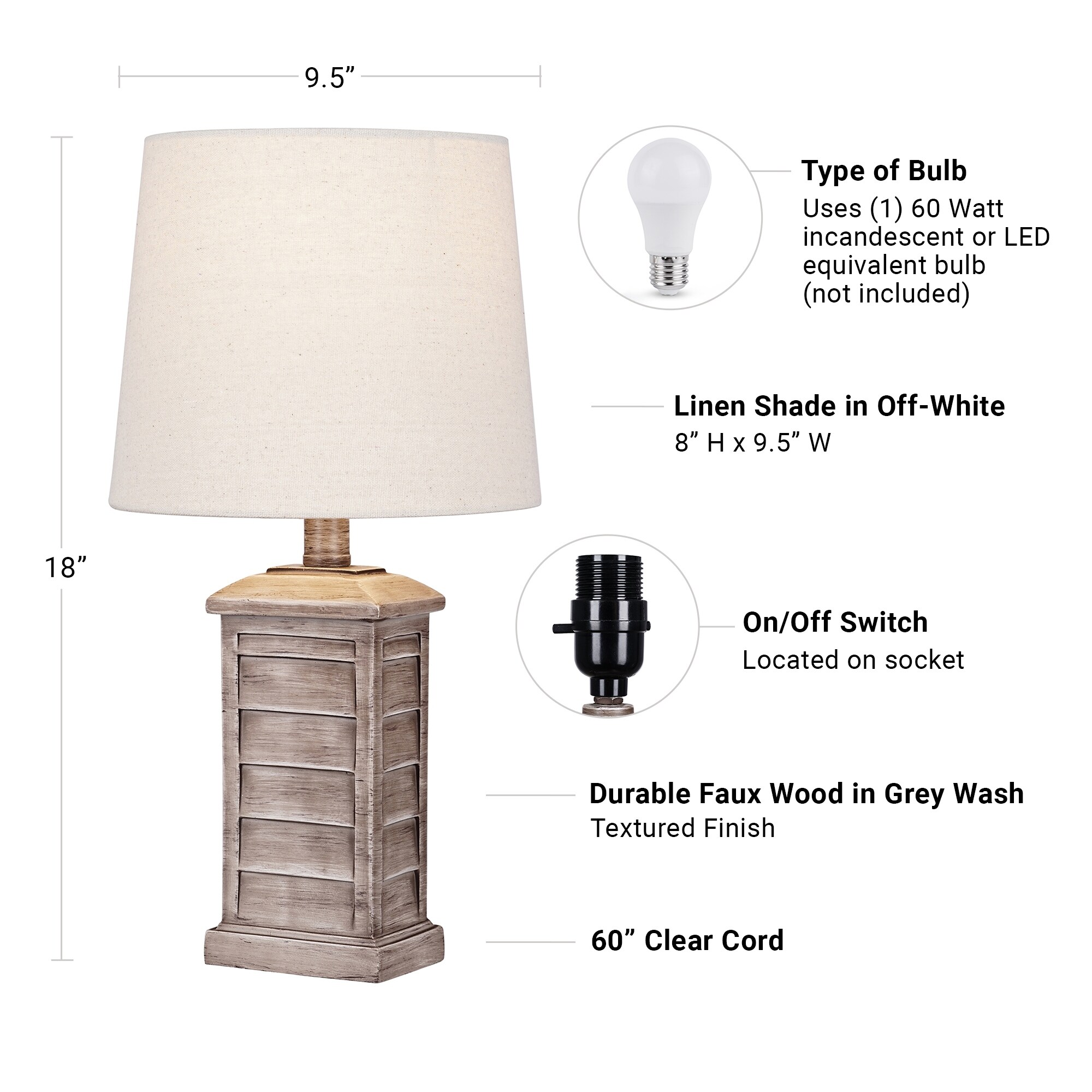 Shop Coastal Table Lamp Overstock 32441742