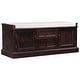 preview thumbnail 37 of 48, Storage Bench with 2 Drawers and 2 Cabinets, Shoe Bench with Removable Cushion for Living Room