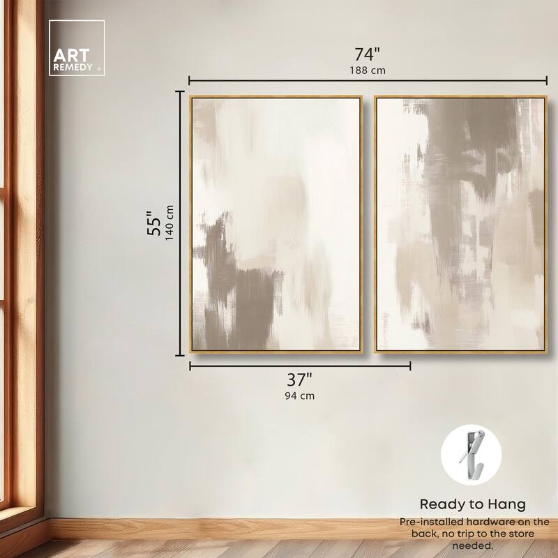 Winter Mist I Canvas Set of 2 by Art Remedy