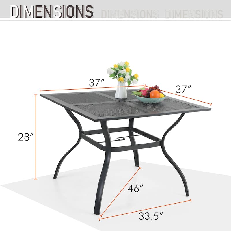 MAISON ARTS 5-Piece Square Patio Dining Set