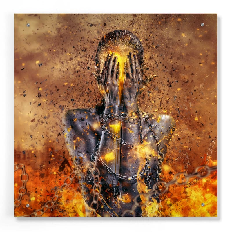 Epic Art 'Through Ashes Rise' by Mario Sanchez Nevado, Acrylic Glass Wall Art - 24x24