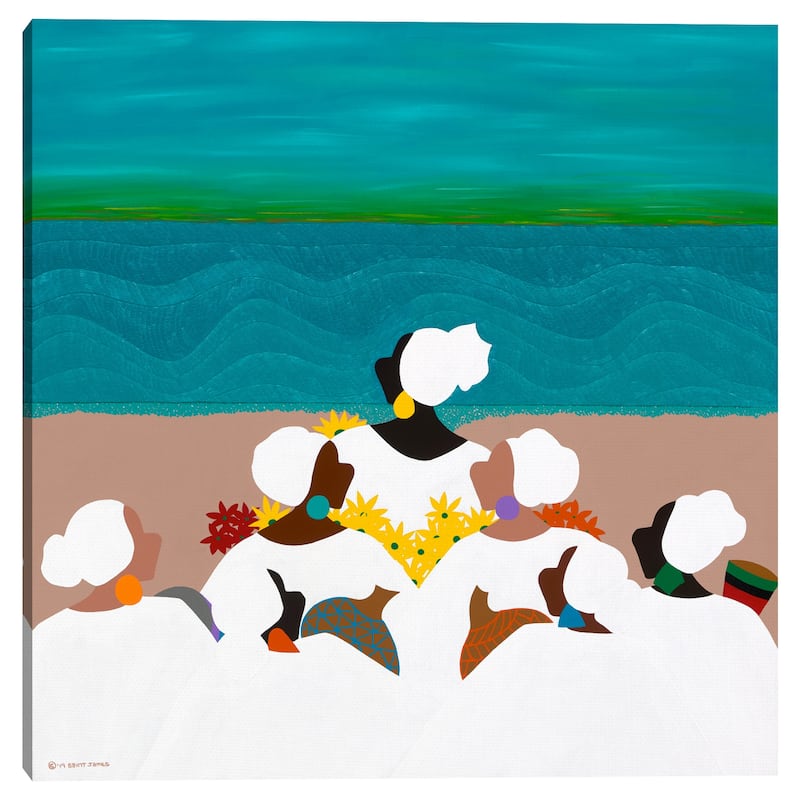 Remembrance Sullivan Island by Synthia SAINT JAMES Canvas Art Print