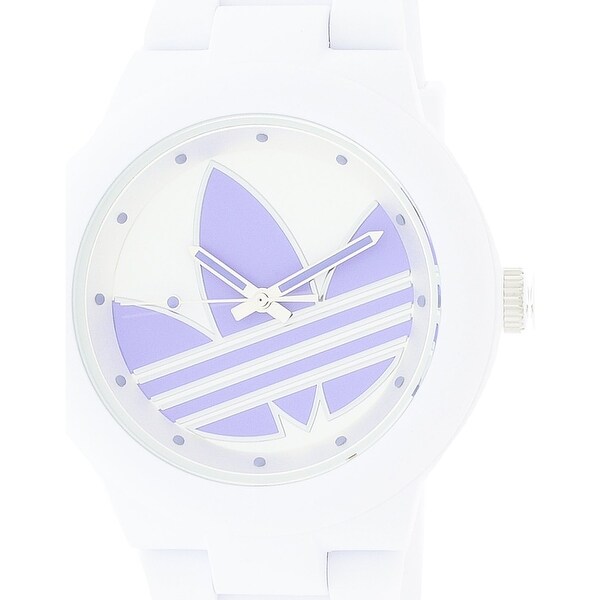 adidas aberdeen white silicone quartz watch