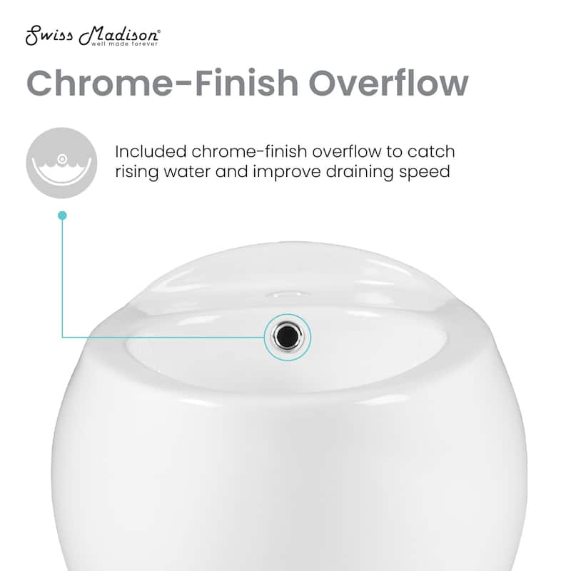 Swiss Madison SM-BD660 Plaisir Wall Mounted Bidet with 1 Hole Drilled
