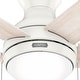 preview thumbnail 12 of 23, Hunter 44" Aren Low Profile Ceiling Fan with LED Light, Pull Chain