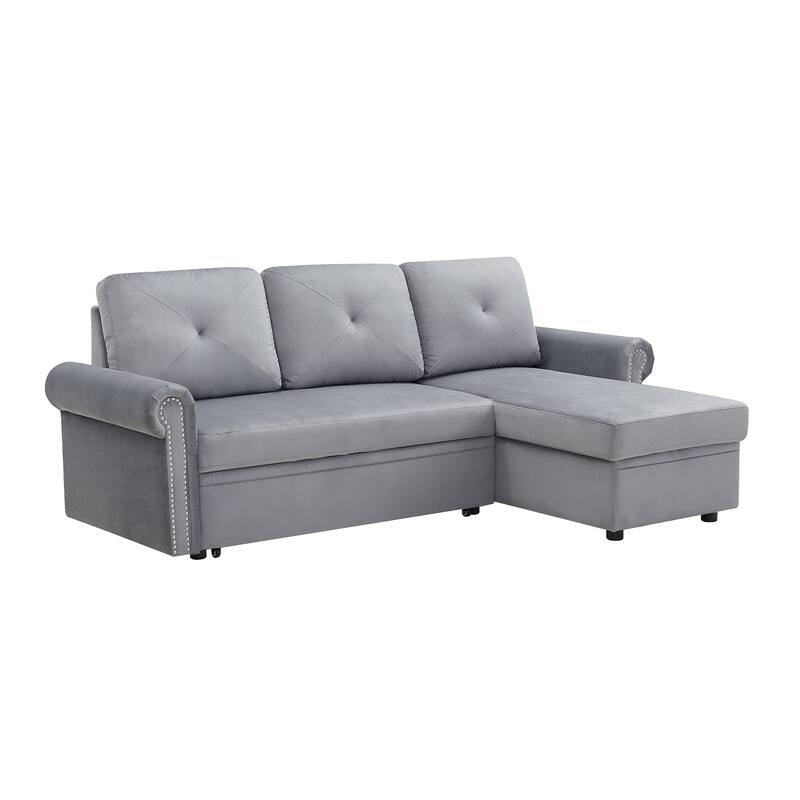 83" L-Shape Sectional Sofa with Storage Chaise