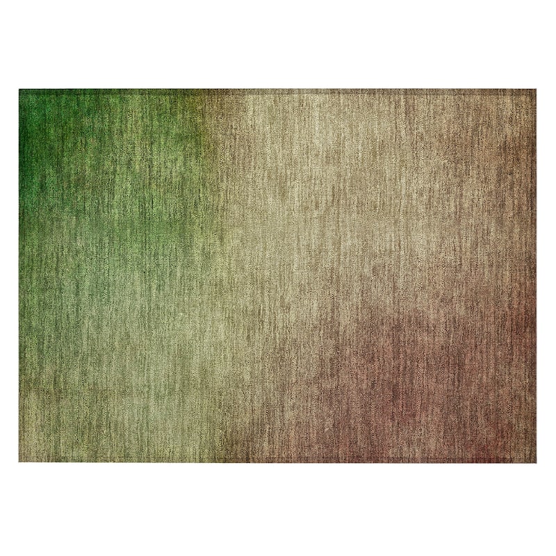 Machine Washable Indoor/ Outdoor Chantille Modern Ombre Rug