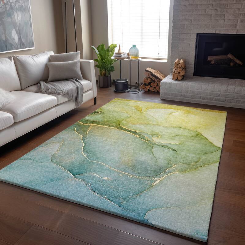 Premium Washable Super Soft Contemporary Abstract Mayfield Rug