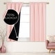 preview thumbnail 115 of 117, Deconovo 100% Full Blackout Double-Layer Rod Pocket Curtains (2 Panels) W52 x L54 - Crystal Pink