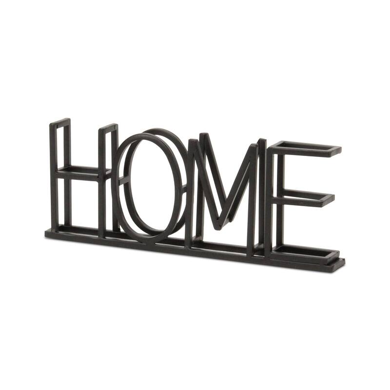 Double Row Home Metal Sign - 10.5"
