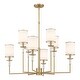 preview thumbnail 1 of 3, Hatfield 8 Light Vibrant Gold Chandelier
