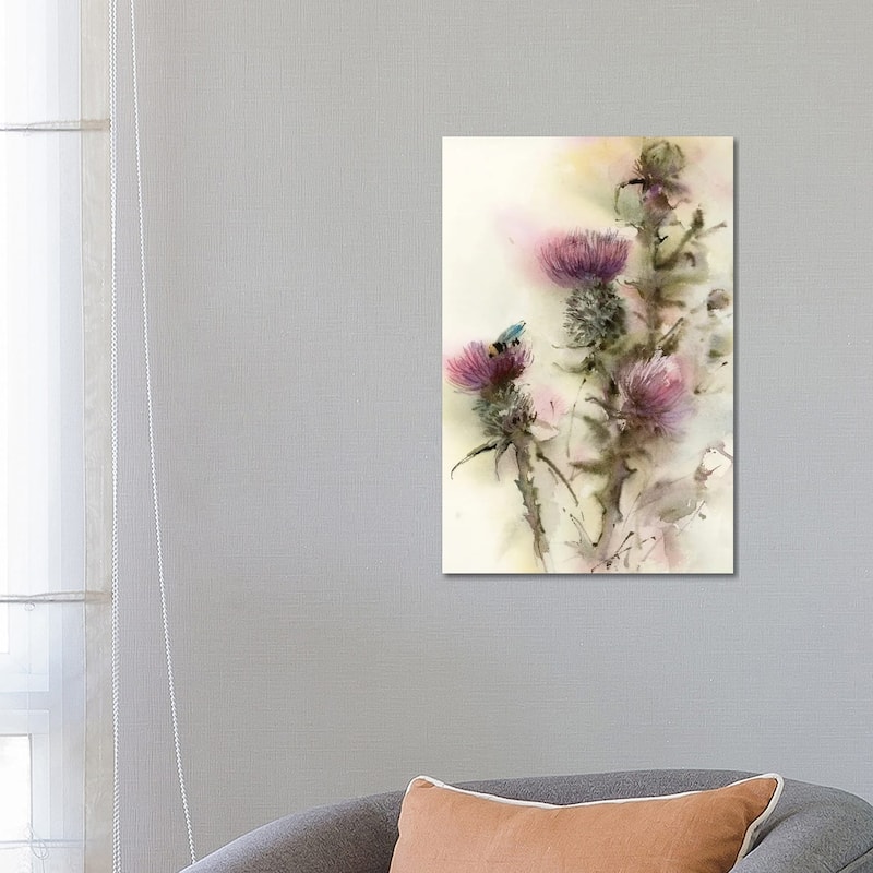 iCanvas "Thistle" by Sophie Rodionov Canvas Print - 26x18x1.5