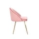 preview thumbnail 10 of 40, Porthos Home Daija Velvet Dining Chairs with Gold Legs