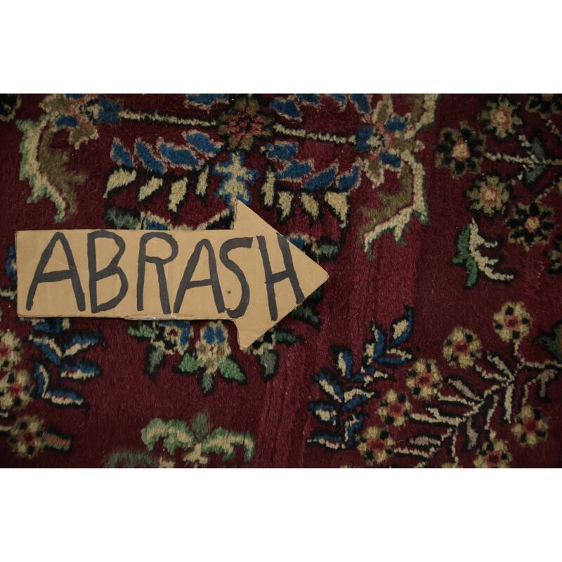 Hand Knotted Oriental 100% Wool Carpet Traditional Floral Red Tabriz Area Rug - 6' 4'' X 4' 1''