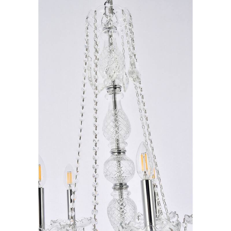 Verona 15-Light 33 in. Chandelier (Available in Chrome and Gold)