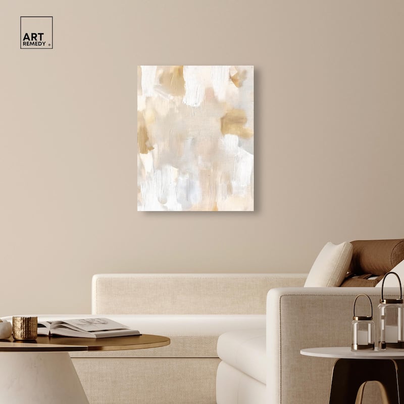 Beige and Cream I Canvas by Art Remedy, Gallery Wrapped