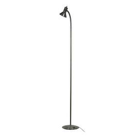Shop Brushed Nickel Finish 61 In Metal Mesh Gooseneck Floor Lamp