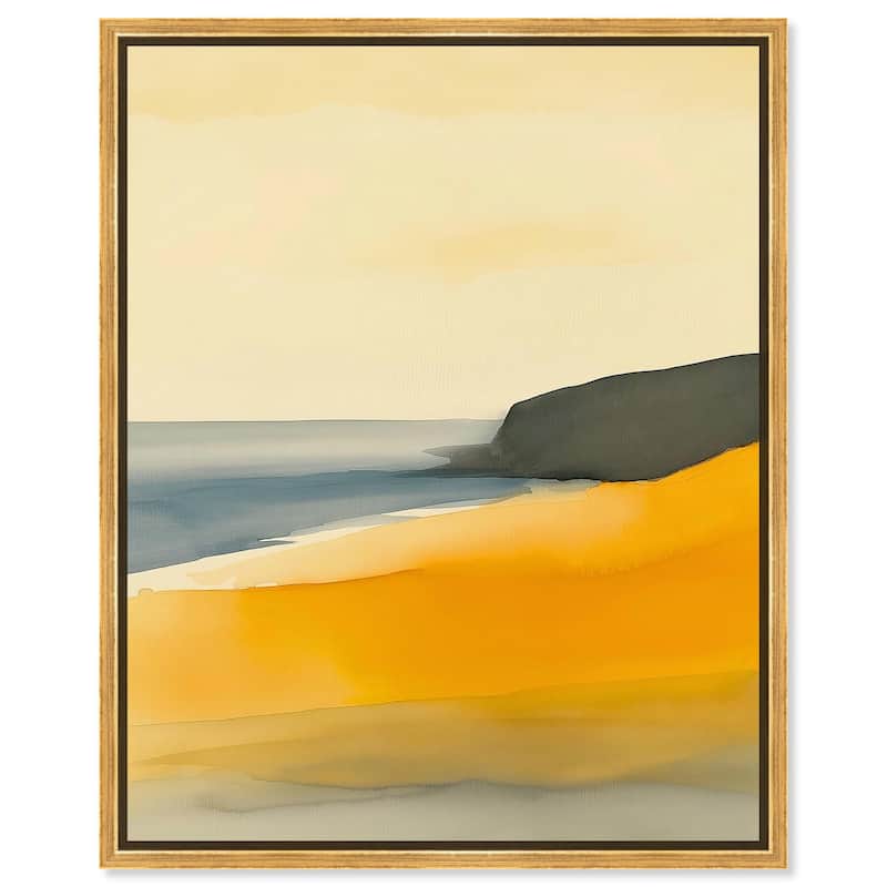 Glistening Beach Dreams II Canvas by Art Remedy - 24" x 30" - Gold