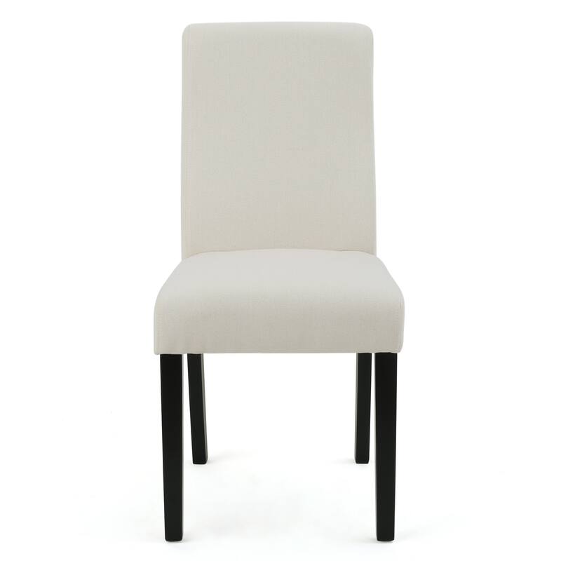 Upholstered Dining Chairs Set of 2, Modern Fabric Dining Room Kitchen Side Chair with Wood Legs for Restaurant/Cafe