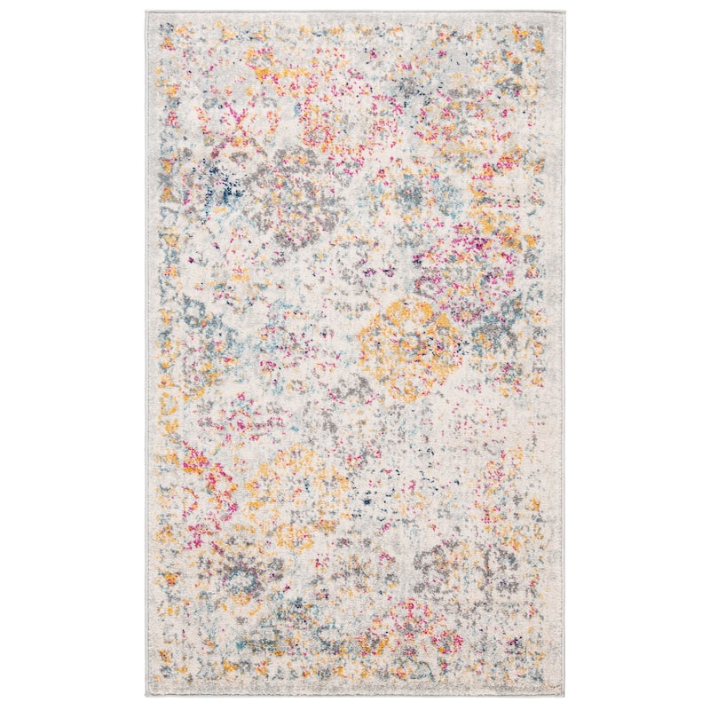 SAFAVIEH Madison Avery Boho Chic Distressed Area Rug - 2'3" x  4' - Grey/Gold - Runner/Rectangle
