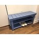 Copper Grove Cranesbill Mudroom Shoe Storage Bench