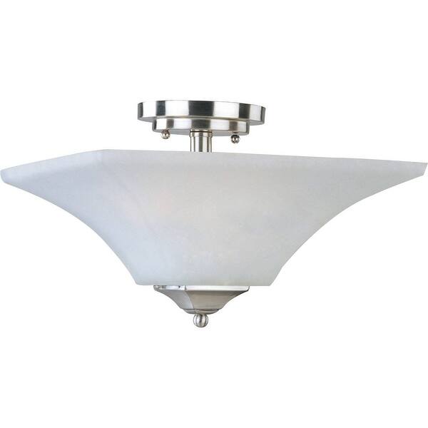 slide 1 of 1, Aurora 2-Light Semi-Flush Mount