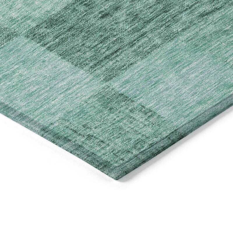 HomeRoots Geometric Transitional Rectangle Outdoor Rug