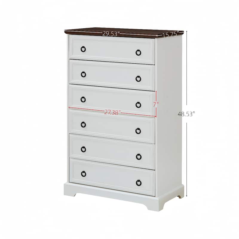Modern 6 Drawer Storage Cabinet