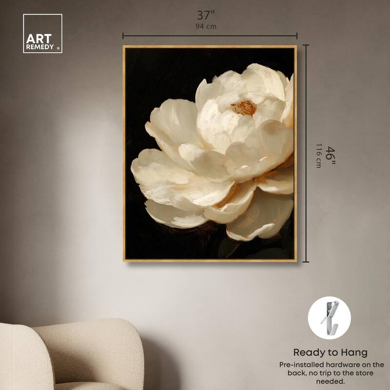 Dramatic Bloom Canvas by Art Remedy