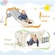 preview thumbnail 17 of 33, Kids Slide Playset Structure,Freestanding Castle Crawling Playhouse