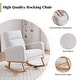 preview thumbnail 77 of 105, HOMYKA Rocking Chair for Nursery with Footrest