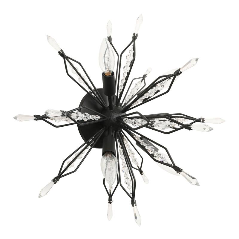 Varaluz Orbital 4-Light Semi-Flush Wall Sconce/Ceiling Light - Carbon