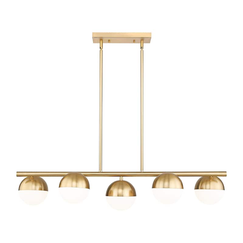 Z-Lite 7517-5L Realm Sphere 5 Light 42" Wide Linear Chandelier