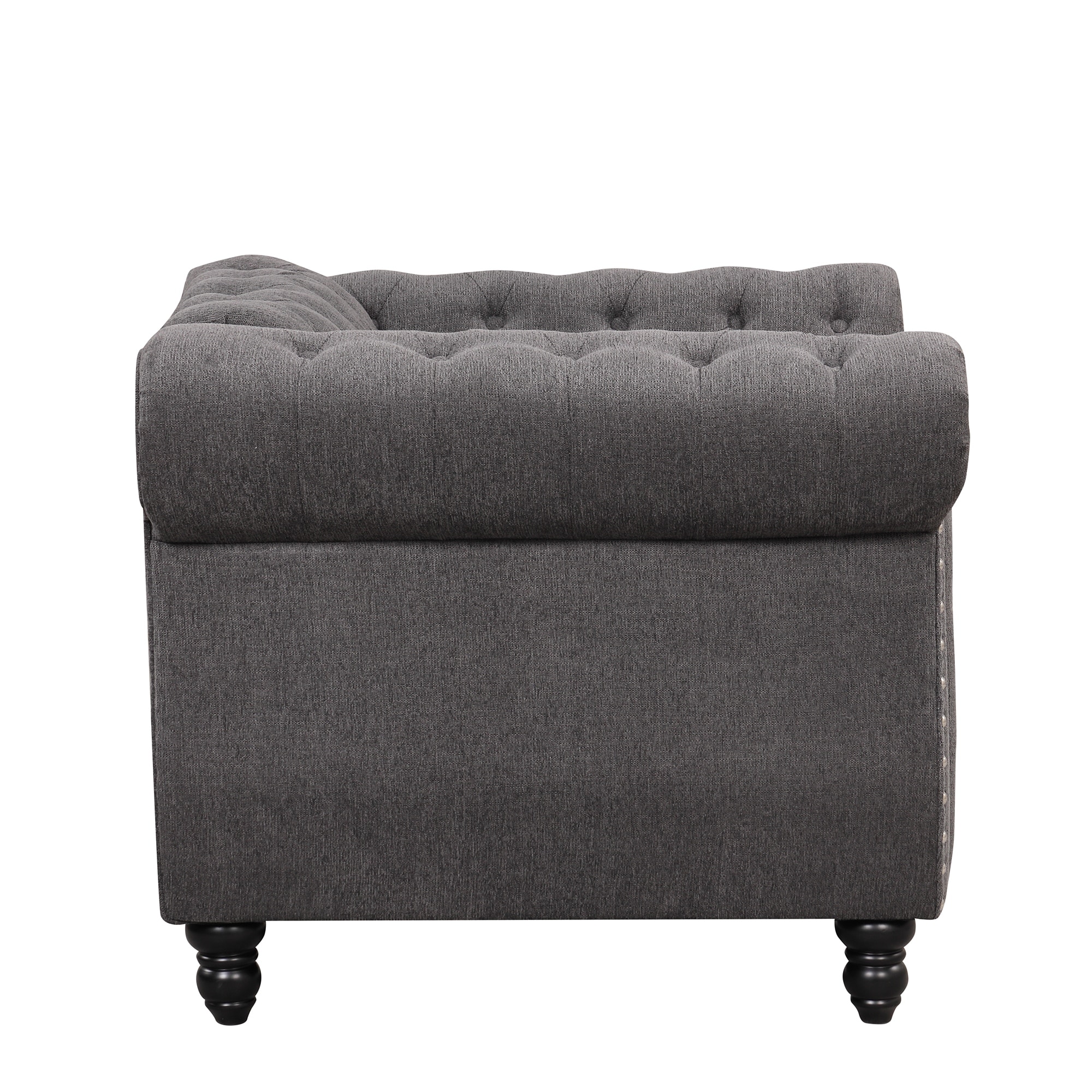 Black one seater sofa best sale