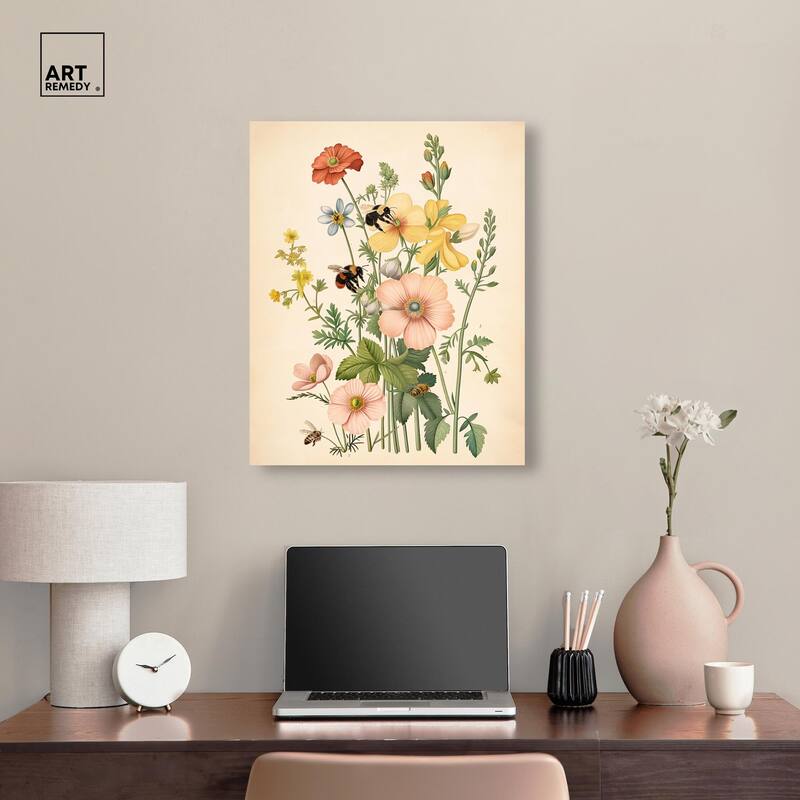 Pollinator Portrait I Canvas by Art Remedy, Gallery Wrapped