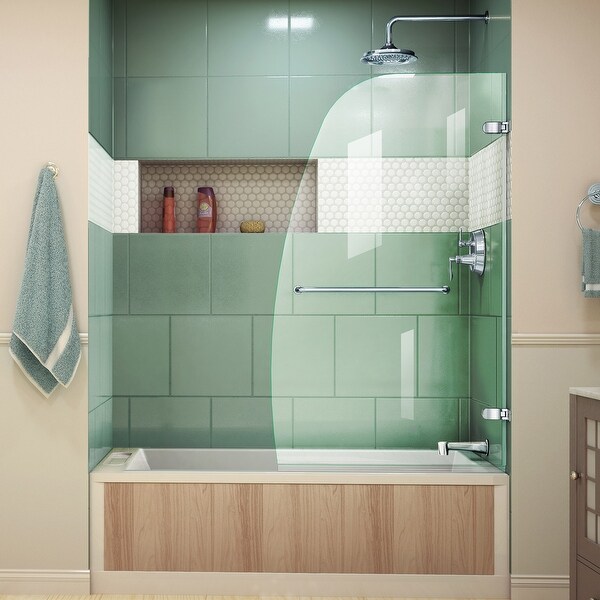 Top Product Reviews For Vigo Elan Clear Adjustable Frameless Sliding Shower Door 4725784 Overstock