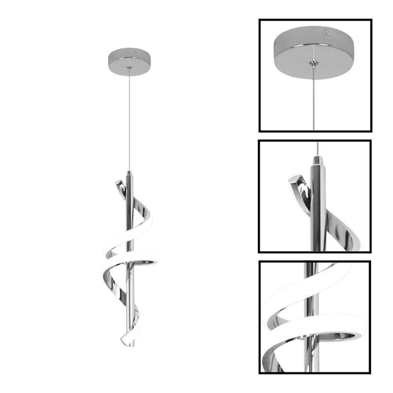 Modern light kitchen silver pendant light aluminum hangable light