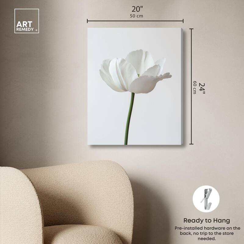 Pearl Floret Canvas by Art Remedy, Gallery Wrapped