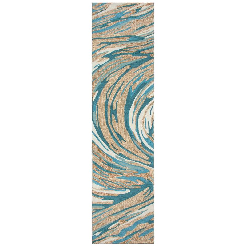 Liora Manne Capri Big Wave Indoor/Outdoor Area Rug