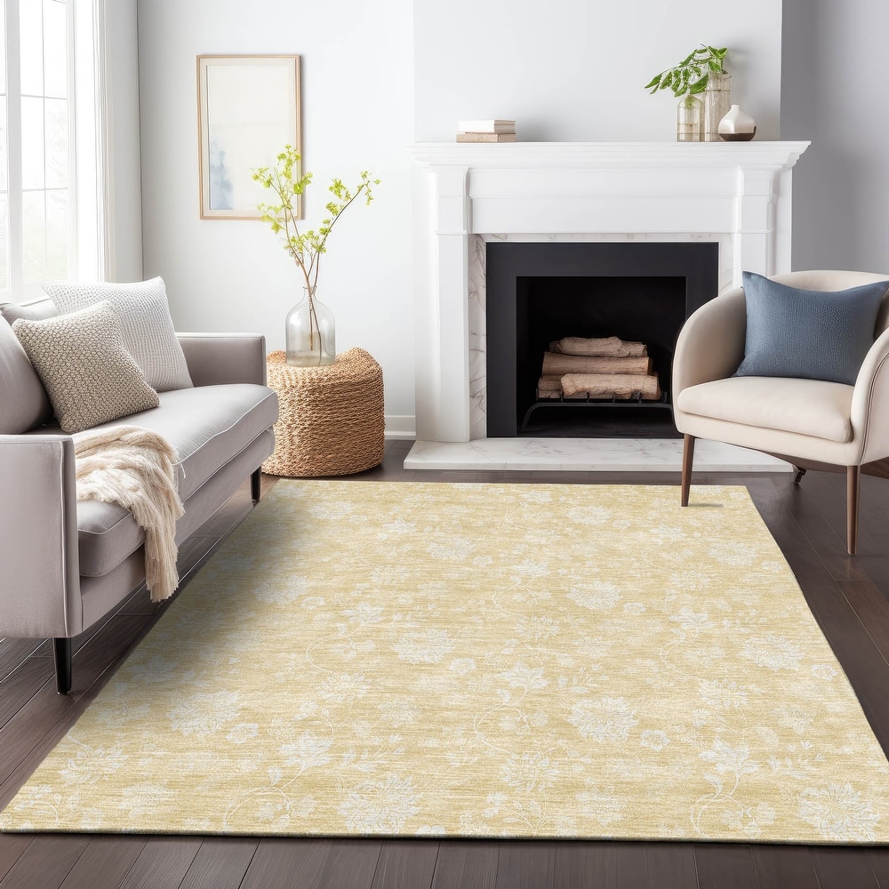 Premium Washable Super Soft Floral Garden Mayfield Rug