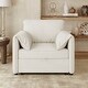 preview thumbnail 4 of 23, Roomfitters Convertible Sofa Bed, 3 in 1 Sleeper Chair with Adjustable Backrest and Thick Cushions, Linen Frame