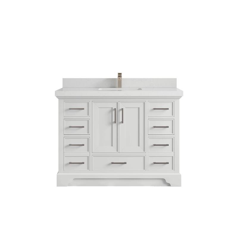 Willow Collections 48 x 22 Charlotte Single Sink Bathroom Vanity with Countertop