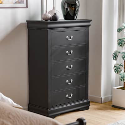 Furniture of America Mayday Traditional Solid Wood 5-drawer Chest
