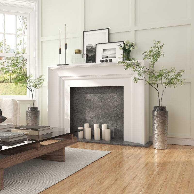 Acroma 12.9" Ceramic Floor Vase 2-set Decoration For Home Office Decor.