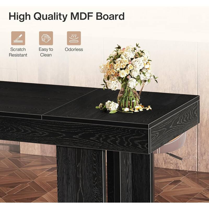 Black Bar Table for Home Pub, Bistro