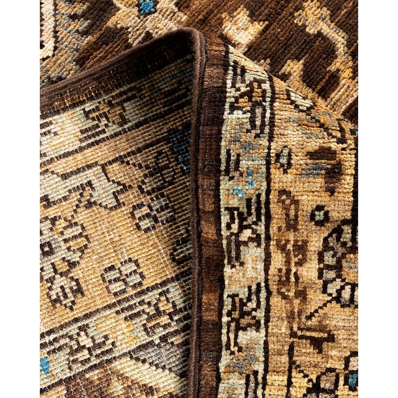 Serapi One-of-a-Kind Hand-Knotted Area Rug - Brown, 3' 11" x 6' 0" - 3' 11" x 6' 0"