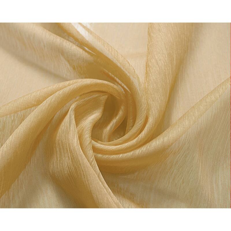 RT Designer Collection Celine Sheer 84 or 90-inch Rod Pocket Curtain Panel