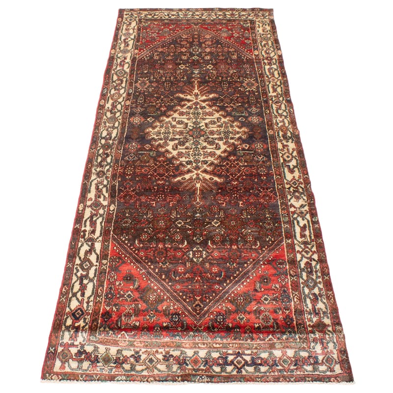 ECARPETGALLERY Hand-knotted Andelz Grey Wool Rug - 3'7 x 10'3