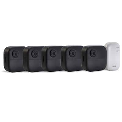 Blink Outdoor 4 Wireless Smart Security Camera - Sync Module Core Included (5 Cameras) - Black